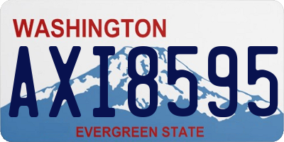 WA license plate AXI8595