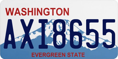 WA license plate AXI8655