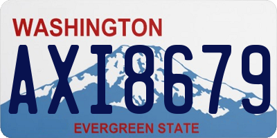 WA license plate AXI8679