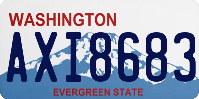 WA license plate AXI8683