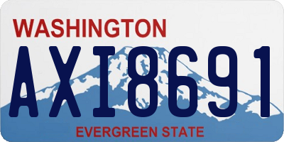 WA license plate AXI8691