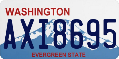 WA license plate AXI8695