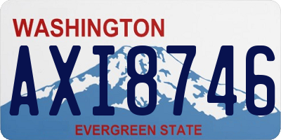 WA license plate AXI8746
