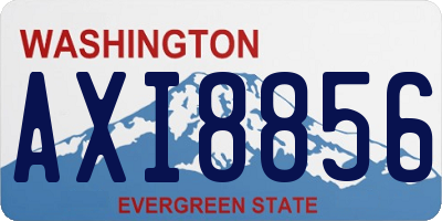 WA license plate AXI8856