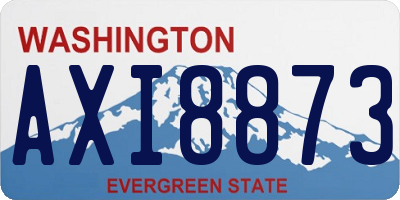 WA license plate AXI8873