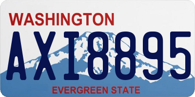 WA license plate AXI8895