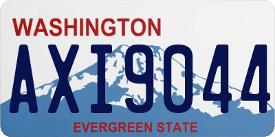 WA license plate AXI9044