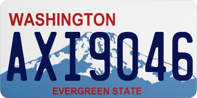 WA license plate AXI9046