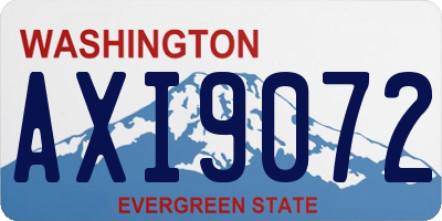 WA license plate AXI9072