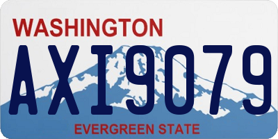 WA license plate AXI9079