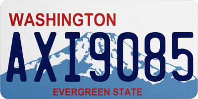 WA license plate AXI9085