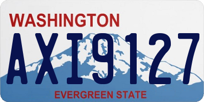 WA license plate AXI9127