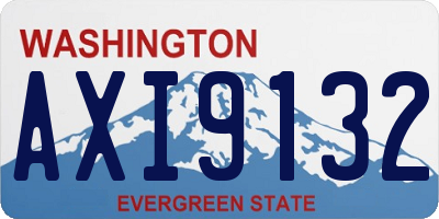 WA license plate AXI9132