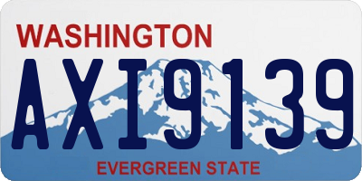 WA license plate AXI9139