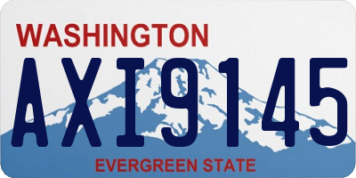 WA license plate AXI9145