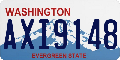 WA license plate AXI9148