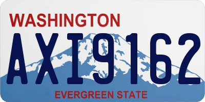 WA license plate AXI9162