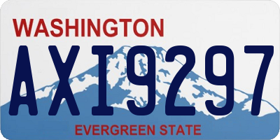 WA license plate AXI9297