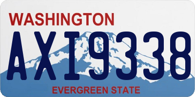 WA license plate AXI9338