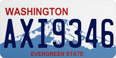 WA license plate AXI9346