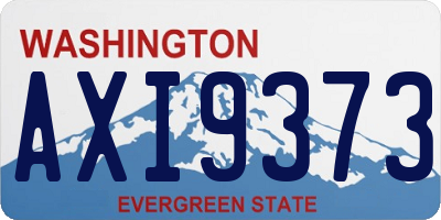 WA license plate AXI9373