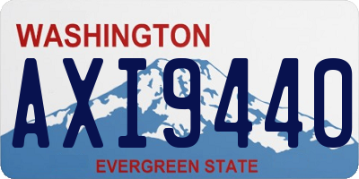 WA license plate AXI9440
