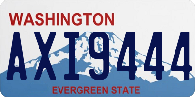 WA license plate AXI9444