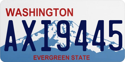 WA license plate AXI9445