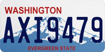 WA license plate AXI9479