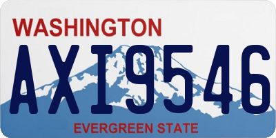 WA license plate AXI9546
