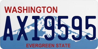 WA license plate AXI9595