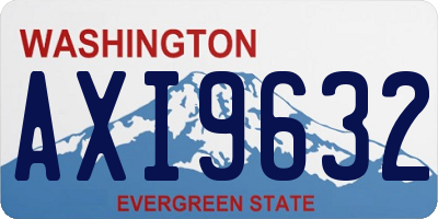 WA license plate AXI9632