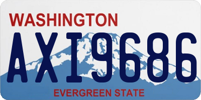 WA license plate AXI9686