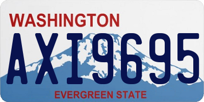 WA license plate AXI9695