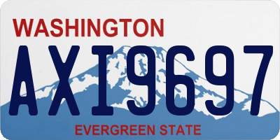 WA license plate AXI9697