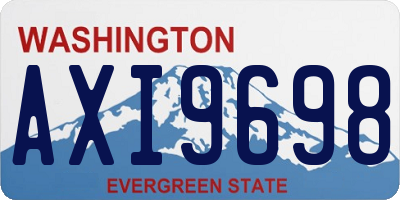WA license plate AXI9698