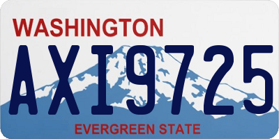 WA license plate AXI9725