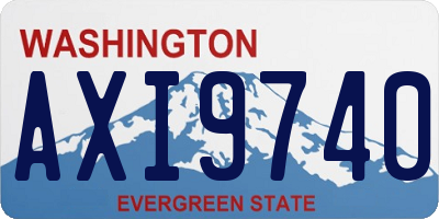 WA license plate AXI9740