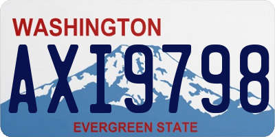 WA license plate AXI9798