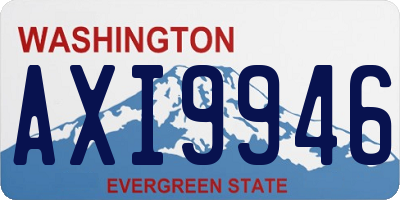 WA license plate AXI9946