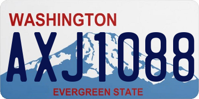 WA license plate AXJ1088