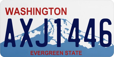 WA license plate AXJ1446