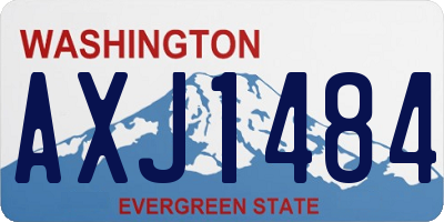 WA license plate AXJ1484