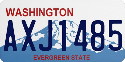 WA license plate AXJ1485