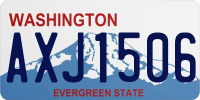 WA license plate AXJ1506