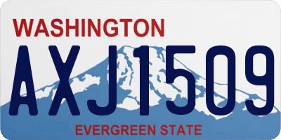 WA license plate AXJ1509
