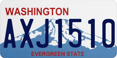 WA license plate AXJ1510