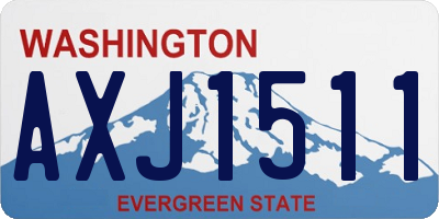 WA license plate AXJ1511
