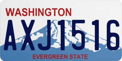 WA license plate AXJ1516