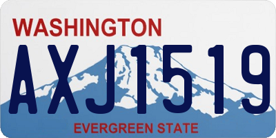 WA license plate AXJ1519